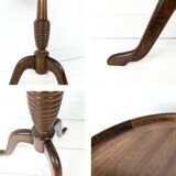 Table d'appoint Mid Century ronde Danish Design Anton Kildeberg FK Furniture Danemark 1960 Modèle21