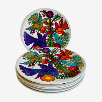 Ensemble de 6 assiettes Villeroy & Boch Acapulco, années 1970