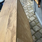 Oak craft cabinet with drawers