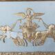 Trumeau miroir Empire en bois et stuc
