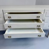 Antique geometric brutalist sideboard design from the 60s Musterring