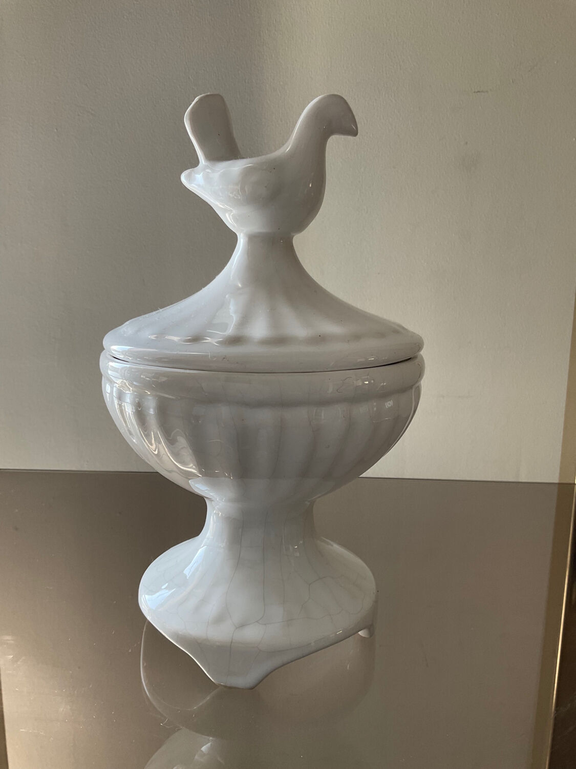 Vintage glazed ceramic candy box
