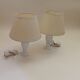 Pair of alabaster lamps