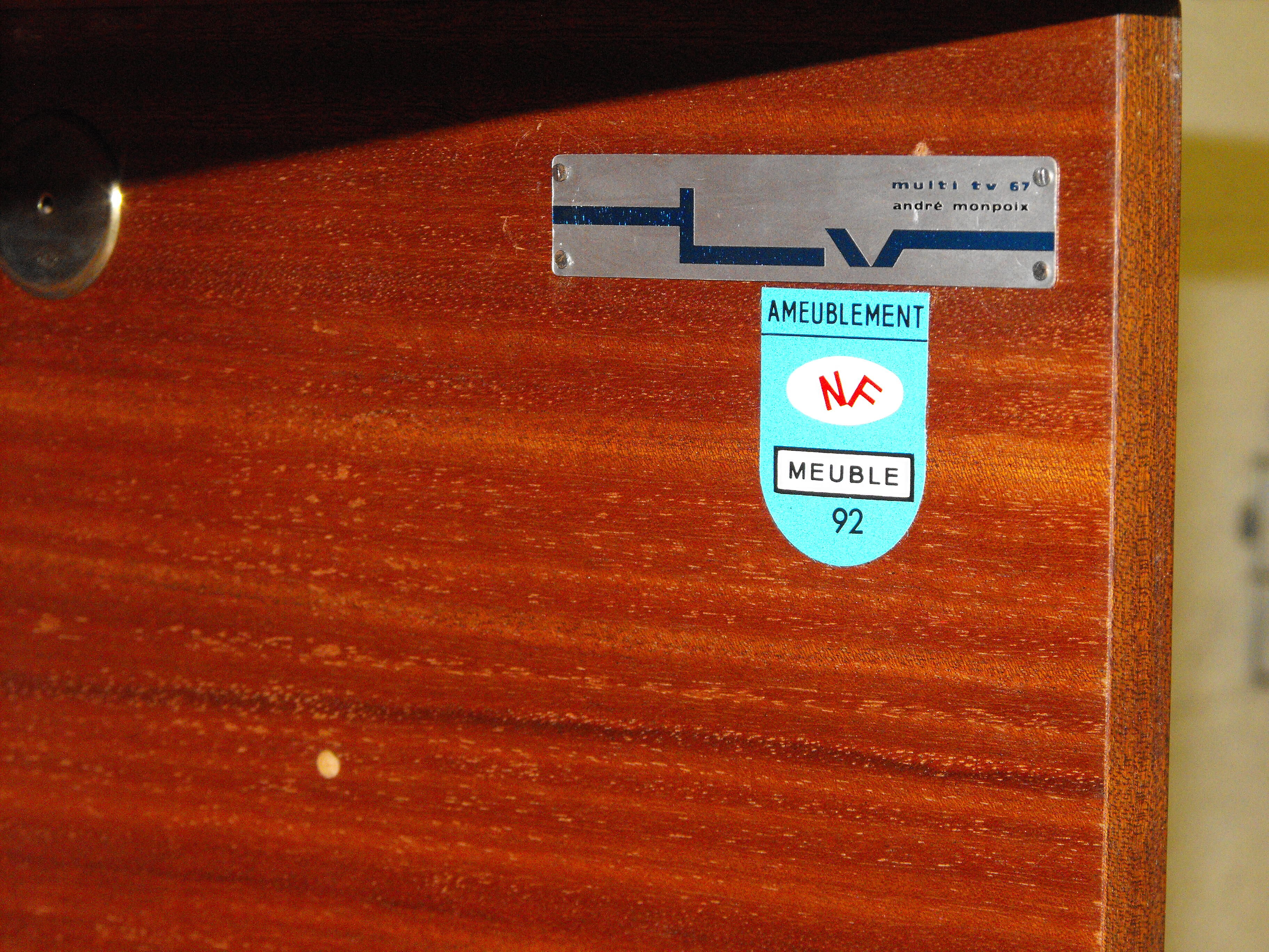 André Monpoix enfilade for 60s TV furniture