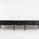 20th Century Louis XV style black low sideboard, France