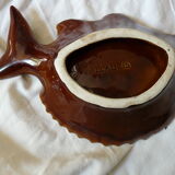 Empty fish-shaped pocket signed vallauris