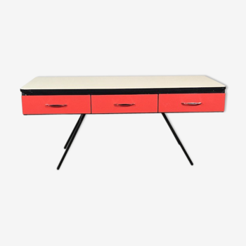Formica console table 60's