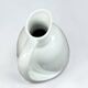 Modernist pitcher in vintage white porcelain water carafe in porcelain.