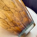 Mouth-blown glass vase.