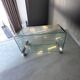 Gallotti & radice vintage glass bar cart and side table