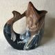 Pitcher, Zoomorphic jug depicting a fish, Grès Flammés du Morvan Petit Massé