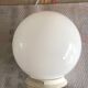 Opaline ball ceiling light.