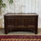 19th-century English oak chest