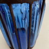 Embedded blown glass vase