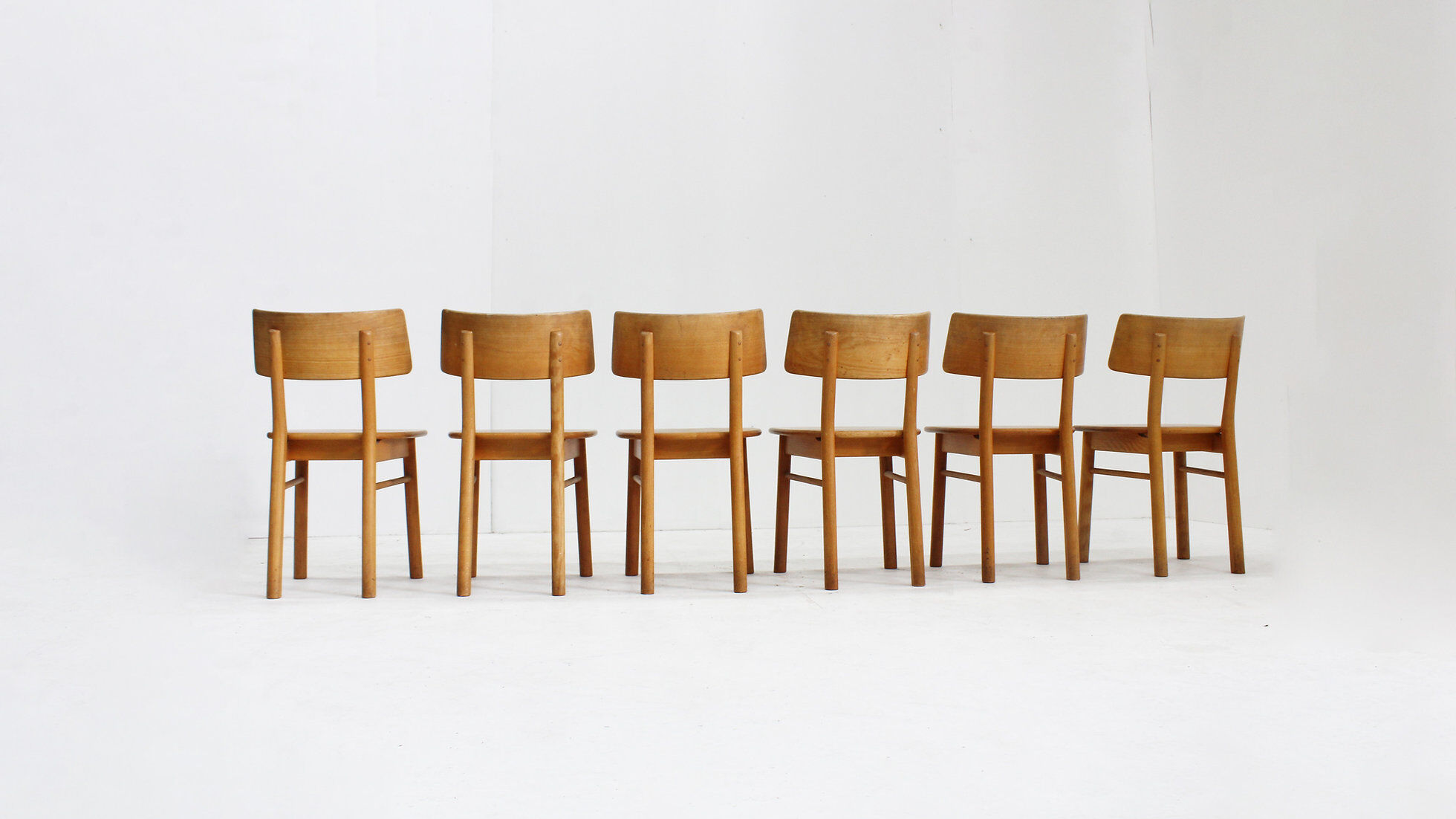 Vintage Danish mid-century dining chairs set of 6