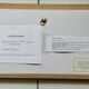 Watercolour by Christian Gaudin framed certificate Guérande fishing port marshes