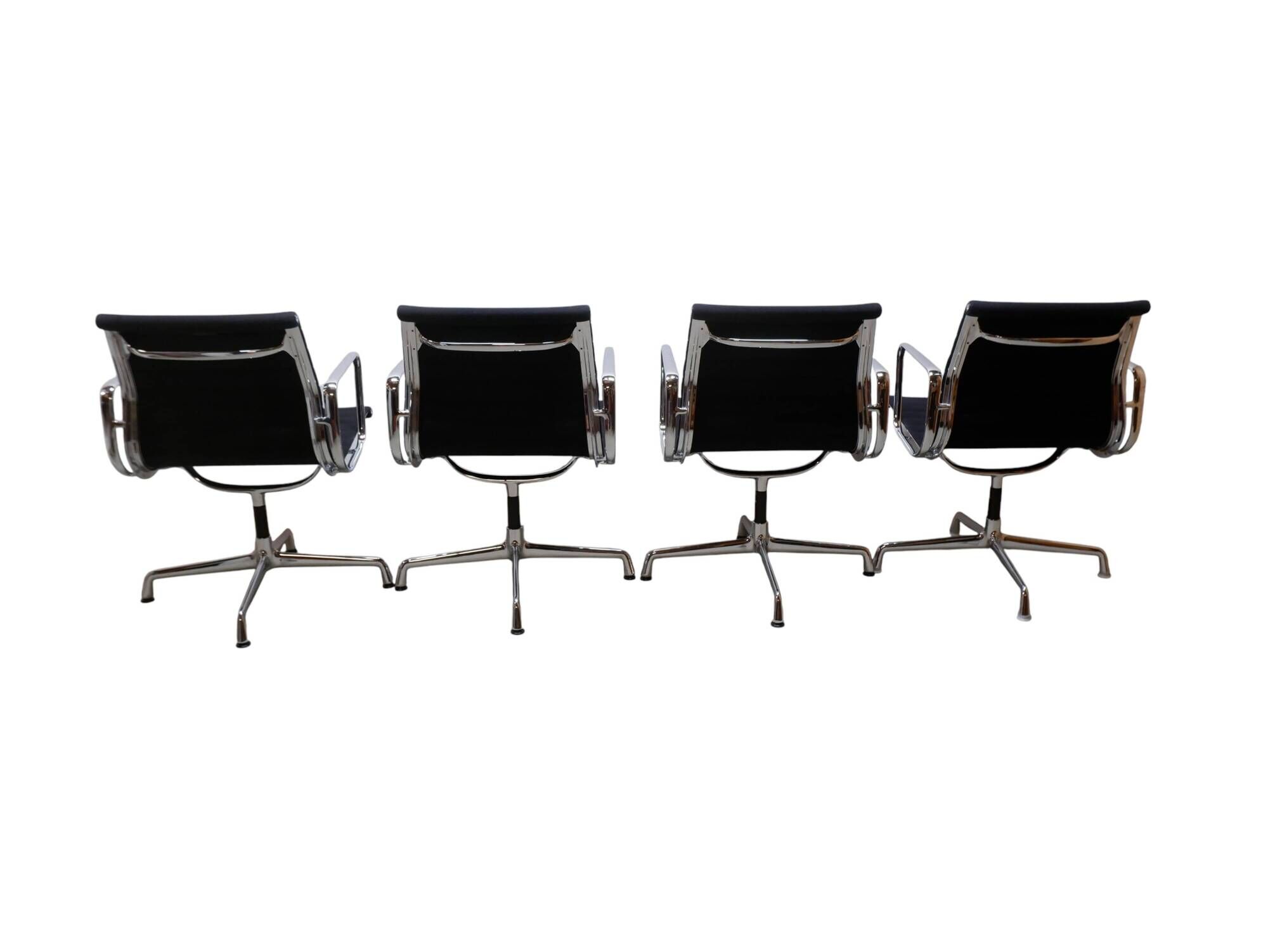Set of 4 Vitra EA 108 chairs, black hopsak