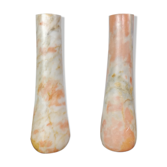 Paire de vases en marbre