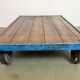 Large Blue Industrial Coffee Table Cart, 1960s