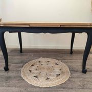 Regence style table in solid oak