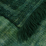 3x3 square green vintage rug 94x105cm