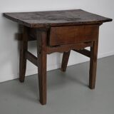 Antique Spanish Rustic Chestnut Side Table/Console, 18th Century