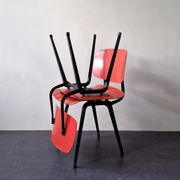 6 Revolt chairs by Friso Kramer for Ahrend De Cirkel, the Netherlands, 1956