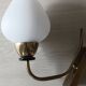 Vintage arlus wall lights in brass and glass 1950