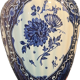 Vintage Delft Blue Ginger Jar: large blue and white Ceramic Vase