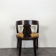 Empire style armchair in mahogany veneer