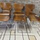 6 vintage Scandinavian chairs from the 1970s.