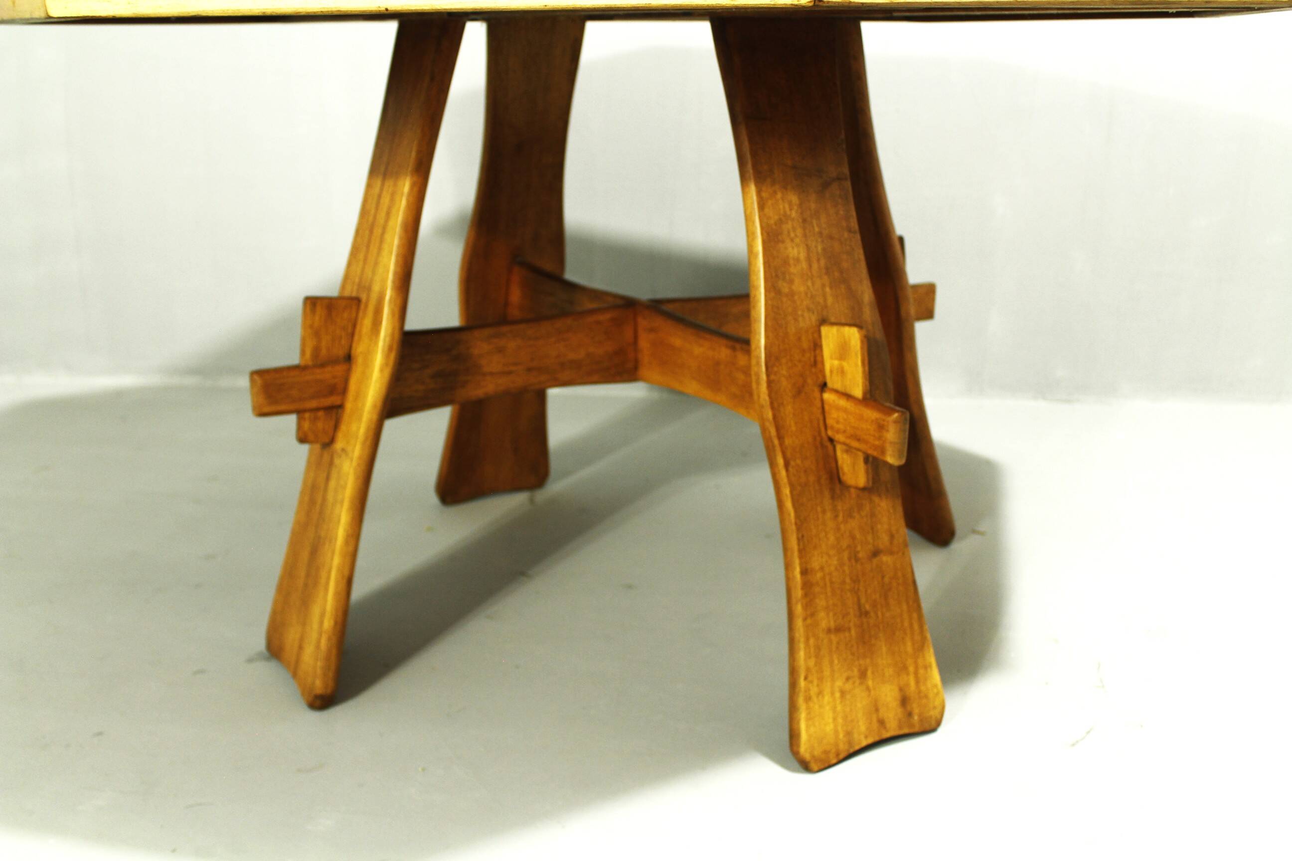 Brutalist Teak Garden Table, 1970s