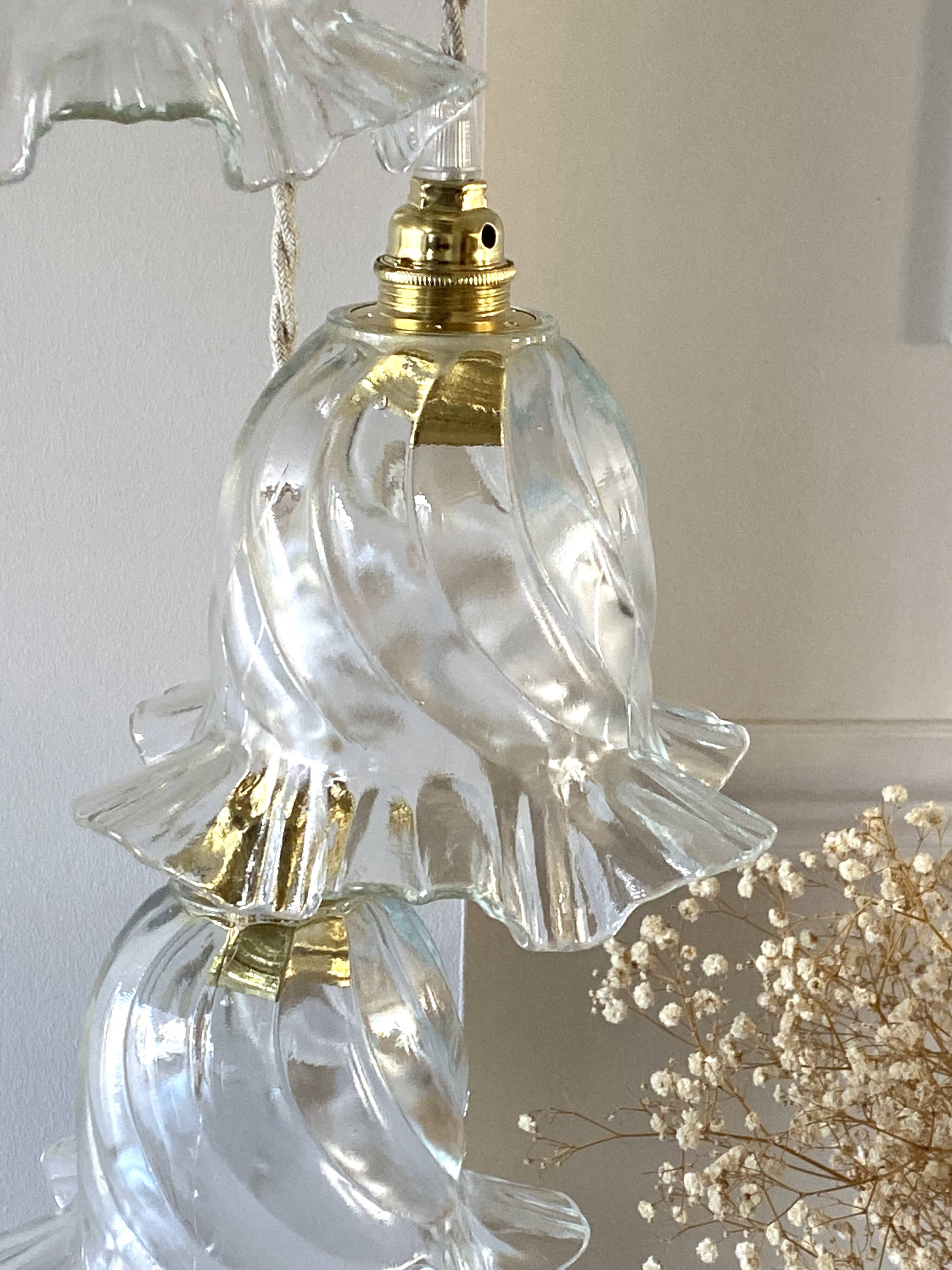 Vintage waterfall pendant light