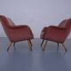 Mid-Century French Organic Mohair Lounge Chairs, 1950s, Set of 2