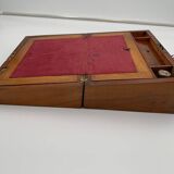 Writing Casket Box in Walnut with Inlays, England, Late 19th Century