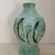 Vintage vase with fish decor by Pierre Scheffer