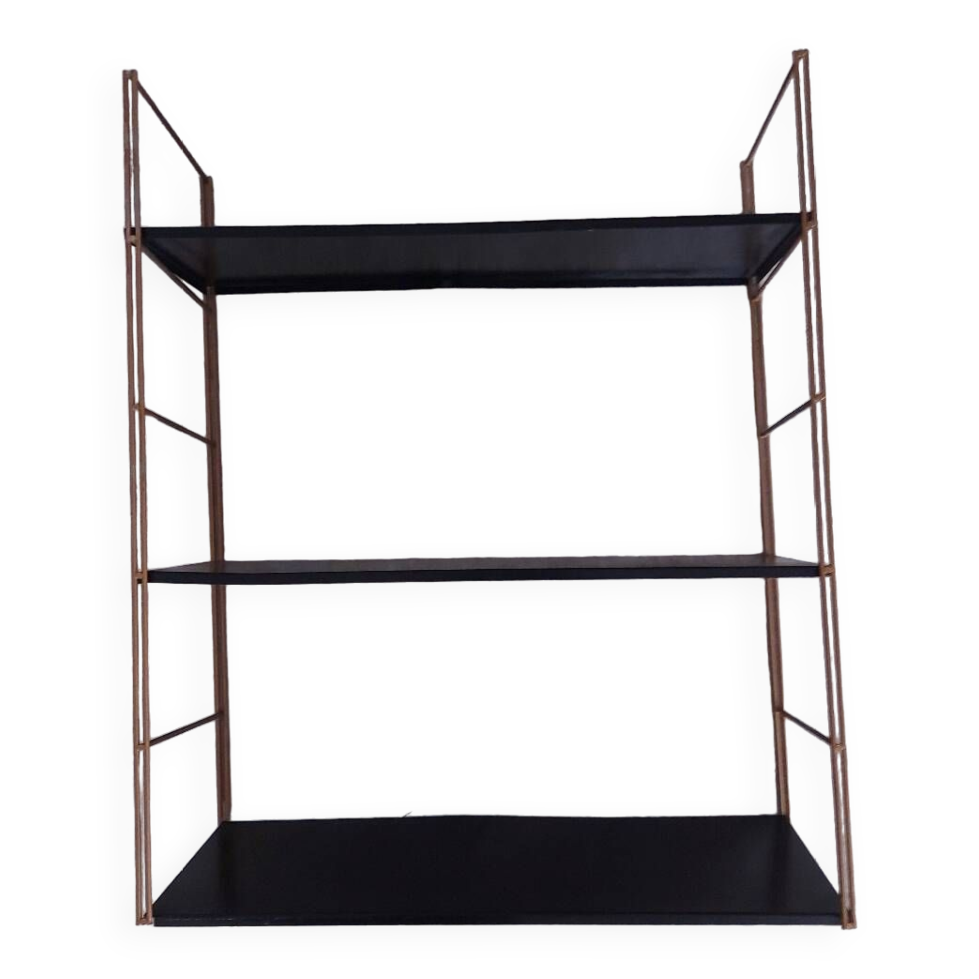 Vintage string metal shelves