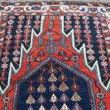 Tapis vintage noué main 1960, 135 cm x 208 cm