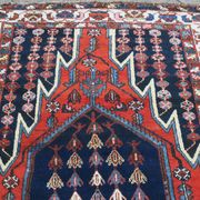 Tapis vintage noué main 1960, 135 cm x 208 cm