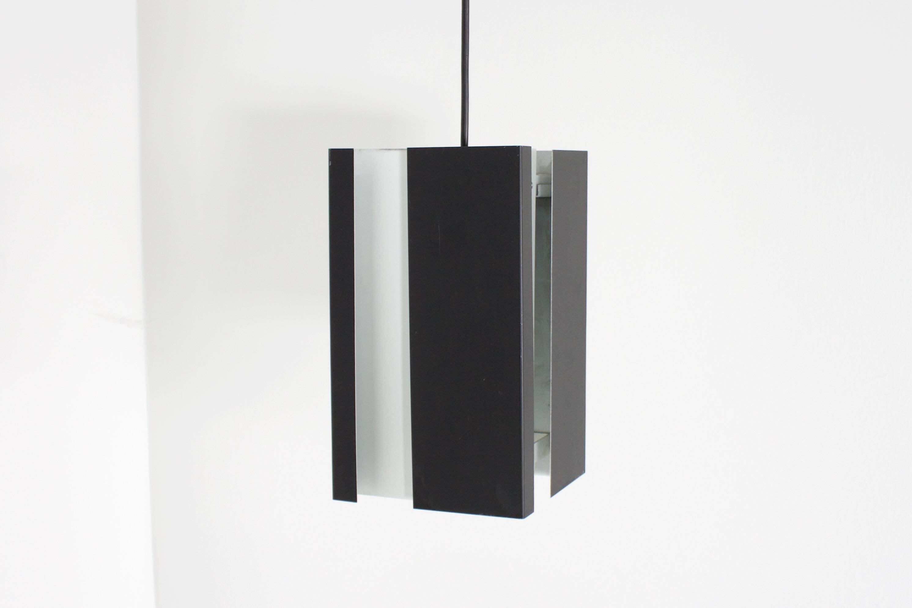 Black and White Metal Pendants by Jan Hoogervorst for ANVIA, 1960s
