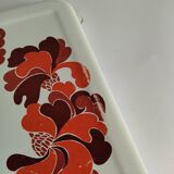 Vintage 70s patterned metal trivet