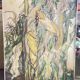 Morokoshi I (Corn I) by Miyazaki Kumiko large Japanese oil painting, 1930-1940
