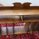 Oak bin shelf