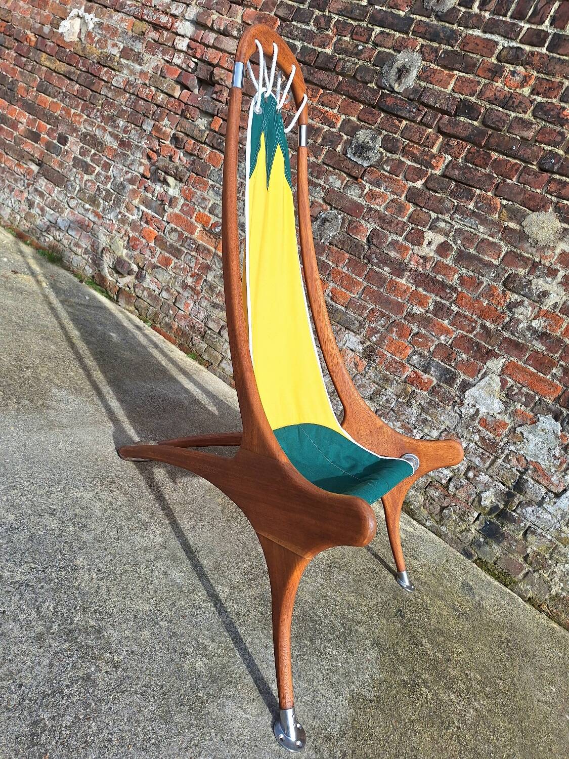 Vintage armchair, old deck chair furniture