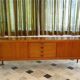 Mid-century Danish modern teak sideboard by Henry W. Klein for Bramin 1960s