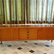 Mid-century Danish modern teak sideboard by Henry W. Klein for Bramin 1960s