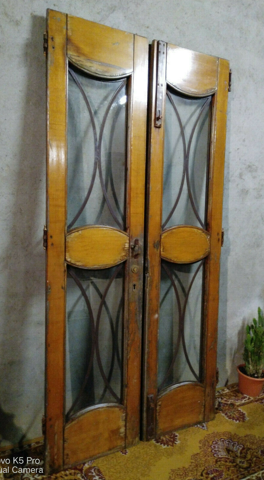 Old glass doors