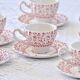 Johnson & Bros "Rose Bouquet" Antique Porcelain Coffee Set