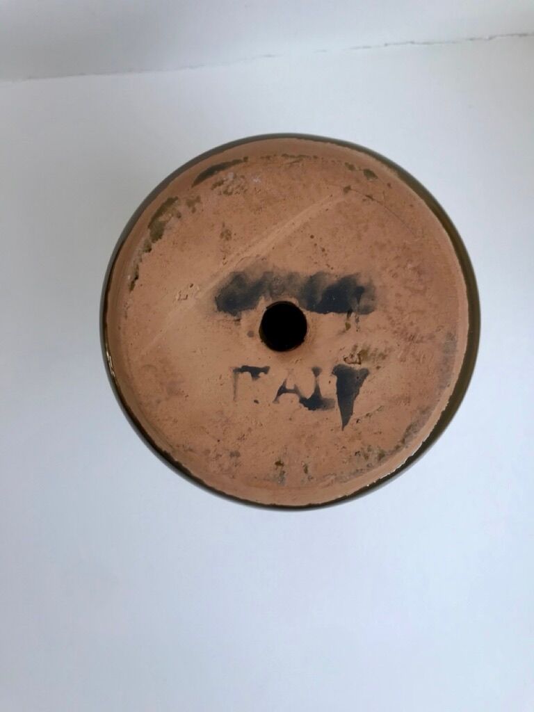 Ceramic candle holder italy 70s