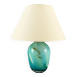Lamp with glass paste base sign